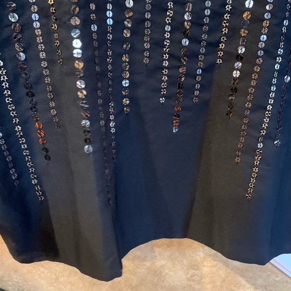 Saks 5th Ave BLACK LABEL Leopard Sequin Dolman Sleeve Blouse Size S NWT - Picture 4 of 12